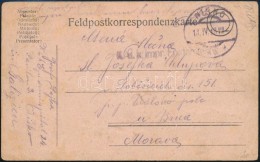 1918 Tábori Posta LevelezÅ‘lap Kézzel Készült Rajzzal / Field Post Cover With Drawing... - Andere & Zonder Classificatie