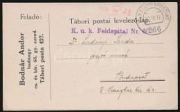 1917 Tábori Posta LevelezÅ‘lap / Field Post Cover 'K.u.k. Feldspital Nr. 603' + 'EP 266' - Autres & Non Classés