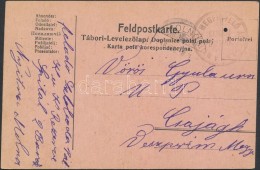 1916 Tábori Posta LevelezÅ‘lap /  Field Postcard 'A NYITRAI MEGFIGYELÅ ÁLLOMÁS KATONAI... - Other & Unclassified