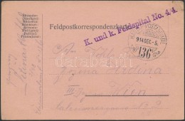 1914 Tábori Posta LevelezÅ‘lap / Field Postcard 'K. Und K. Feldspital No.4/4' + 'HP 136' - Other & Unclassified