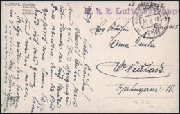 1918 Tábori Posta Képeslap / Field Postcard 'K.u.K. Luftfahrtruppen / Fliegerkompagnie Nr. 53' + 'FP... - Other & Unclassified