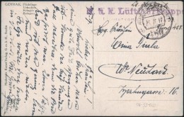 1918 Tábori Posta Képeslap / Field Postcard 'K.u.K. Luftfahrtruppen / Fliegerkompagnie Nr. 53' + 'FP... - Autres & Non Classés