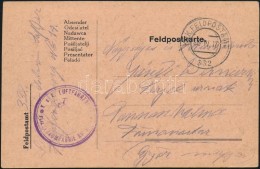 1917 Tábori Lap / Field Postcard 'K.u.k. Luftfahrtruppen Fliegerkompagnie Nr. 14.' + 'FP 332' - Otros & Sin Clasificación
