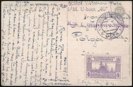 1918 Képeslap / Postcard 'S.M. U-boot 40' + 'K.u.k. Unterseebootschule' + MFP POLA M' - Otros & Sin Clasificación