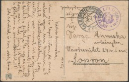 1918 Tábori Posta Képeslap Hajópostával / Field Postcard 'K.u.k. KRIEGSMARINE S.M. Tb.... - Andere & Zonder Classificatie