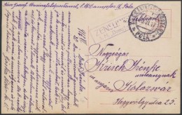 1917 Képeslap / Postcard 'S.M. Dampfer IV.' + MFP POLA' - Other & Unclassified