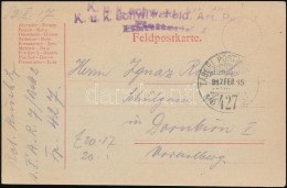 1917 Tábori Posta LevelezÅ‘lap / Field Postcard 'K.u.k. Schwere Art. R.' + 'TP 427' - Otros & Sin Clasificación