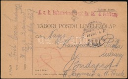 1917 Tábori Posta LevelezÅ‘lap / Field Postcard 'K.u.k. Infanterieregiment Nr.38. 3. Feldkomp' + 'TP 427 A' - Otros & Sin Clasificación
