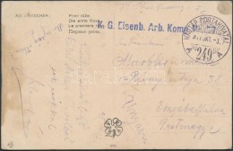 1917 Tábori Posta Képeslap / Field Postcard 'K.G. Eisenb. Arb. Komp.' + 'HP 249 A' - Otros & Sin Clasificación