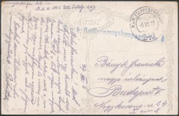 1917 Tábori Posta Képeslap / Field Postcard 'K.u.k. Artilleriezeugskompagnie' + 'EP 243' - Otros & Sin Clasificación