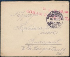 1917 Tábori Posta Levél Tartalommal / Field Cover With Content 'M.KIR. 16 ROHAM... - Otros & Sin Clasificación