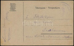 1917 Tábori Posta LevelezÅ‘lap / Field Postcard 'HONV. ARATÓ-ÉPÍTÅ SZÁZAD' - Otros & Sin Clasificación