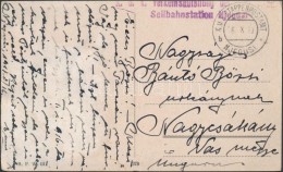 1917 Tábori Posta Képeslap / Field Postcard 'K. U. K. Verkehrsabteilung Der (....) Seilbahnstation... - Otros & Sin Clasificación