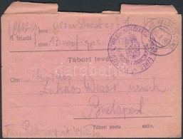 1916 Tábori Posta Levél / Field Post Cover 'M.K. SZÉKESFEHÉRVÁRI 17.ik... - Otros & Sin Clasificación