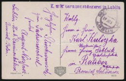 1916 Tábori Posta Képeslap / Field Postcard 'K.u.k. Garnisonsbäckerei In Lublin' + 'EP LUBLIN' - Autres & Non Classés