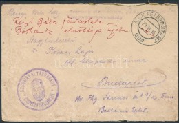 1916 Tábori Posta Levél / Field Post Cover 'Szurmay Altábornagy Csoportparancsnokság' +... - Autres & Non Classés