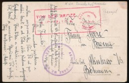 1916 Tábori Posta Képeslap / Field Postcard 'AUTOKOLONNE WR. NEUSTADT' + 'VON DER ARMEE' + 'K.u.k.... - Otros & Sin Clasificación