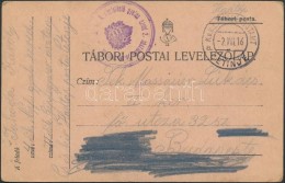 1916 Tábori Posta LevelezÅ‘lap / Field Postcard 'M. Kir. 4. NépfelkelÅ‘ Gyalog Ezred 2.... - Autres & Non Classés
