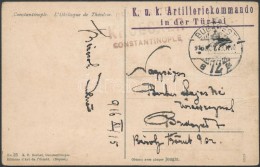1916 Tábori Posta Képeslap / Field Postcard 'K.u.k. Artilleriekommando In Der Türkei' - Otros & Sin Clasificación