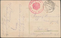 1916 Tábori Posta Képeslap / Field Postcard 'K.u.k. Kav-Fernsignalzug' + 'FP 306' - Autres & Non Classés