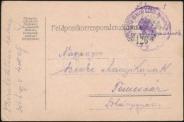 1915 Tábori Posta LevelezÅ‘lap / Field Postcard 'HONVÉD GYALOG EZRED PARANCSNOKSÁG' + 'HP 126' - Otros & Sin Clasificación