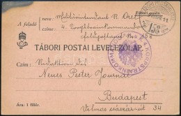 1915 Tábori Posta LevelezÅ‘lap / Field Cover 'K.u.k. 4. KOPRSTRAINKOMMANDO' + 'TP 158' - Otros & Sin Clasificación