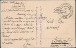 1915 Tábori Posta Képeslap / Field Postcard 'K.u.k. LOKOMOTIVFELDBÄHN Nr.1. VERKEHRSDIENST Der... - Otros & Sin Clasificación