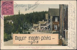 1905 Hohe Rinne 2h Képeslapon / 2h Stamp On Postcard To Vizakna FürdÅ‘ - Otros & Sin Clasificación