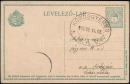 1916 Díjjegyes LevelezÅ‘lap / PS-card 'KÖRÖSGYÉRES M.Á.V.' - Otros & Sin Clasificación