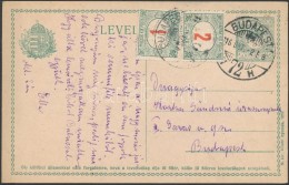 1916 Helyi 5f Díjjegyes LevelezÅ‘lap 3f Portóval / Local PS-card With 3f Postage Due - Otros & Sin Clasificación
