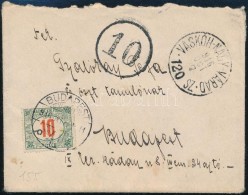 1916 Levél 10f Portóval és Mozgóposta Bélyegzéssel / Cover With 10f... - Otros & Sin Clasificación