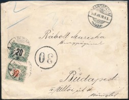 1915 Levél 30f Portóval /  Cover With Postage Due Stamps 'SÁROSPATAK' - Budapest - Otros & Sin Clasificación