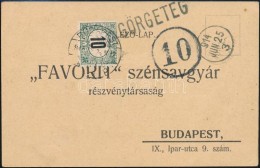 1914 LevelezÅ‘lap 10f Portóval / Postcard With 10f Postage Due 'GÖRGETEG' - Otros & Sin Clasificación