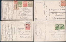 1909-1919 9 Db Képeslap Mind KülönbözÅ‘ Bérmentesítéssel / 9 Postcards... - Otros & Sin Clasificación