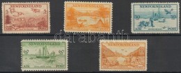 ** 1933 Forgalmi Bélyeg Sor / Definitive Stamp Set Mi 194-198 (Mi 194 Pici Betapadás,... - Otros & Sin Clasificación