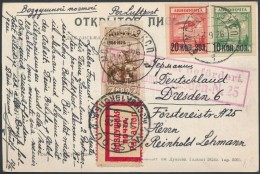 1926 Légiposta Képeslap Moszkvából Németországba / Airmail Postcard From... - Otros & Sin Clasificación