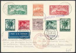 1939 Vegyes BérmentesítésÅ± Dekoratív Levél A Kanári-szigetekre / Cover... - Andere & Zonder Classificatie
