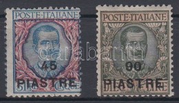 ** Olasz Posta Levant / Italian Post In Levant 1922 Mi 69-70 Certificate: Sorani - Otros & Sin Clasificación