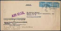 1948 Légi Levél BerlinbÅ‘l Amerikai Bélyegekkel Magyarországra / Airmail Cover From... - Otros & Sin Clasificación