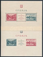 ** Szerbia / Serbia 1941 Mi Block 1-2 (Mi EUR 520,-) (apó Gumihibák / Gum Disturbances) - Other & Unclassified