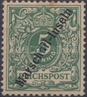 * Marshall Inseln 1897 Mi 2 I Pici Rozsdafolt / Small Stain. Certificate: Bühler - Otros & Sin Clasificación