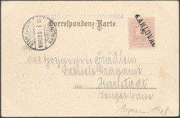 1899 2kr Képeslapon / On Postcard 'KARLOVAC' - Otros & Sin Clasificación