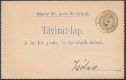 1895 31kr Díjjegyes Zárt Táviratlap 3 X 3kr Díjkiegészítéssel /... - Otros & Sin Clasificación