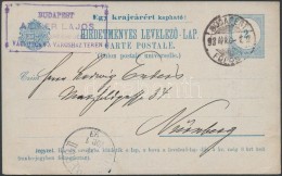 1893 2kr Hirdetményes LevelezÅ‘lap 'AIDNER LAJOS' Cégbélyegzéssel... - Otros & Sin Clasificación