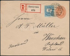 1891 Ajánlott 5kr Díjjegyes Levél 5 X 1kr és 10kr... - Otros & Sin Clasificación