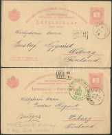 1887-1888 5kr Díjjegyes Válaszos LevelezÅ‘lap TÅ‘lap és A Válaszlap Része... - Otros & Sin Clasificación