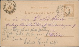 1885 Díjjegyes LevelezÅ‘lap / PS-card 'GYÖMÖRÅ GYÅR M.' (Gudlin R! 1871-1874 Között... - Otros & Sin Clasificación