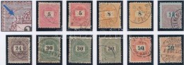 O 1889 11 Db Krajcáros Bélyeg Fáklya Javítással / 11 Stamps With Retouches - Other & Unclassified