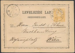 1873 Díjjegyes LevelezÅ‘lap / PS-card 'SV. KRIZ-ZACRETJE' - 'WIEN' - Other & Unclassified