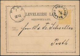 1872 2kr Díjjegyes LevelezÅ‘lap / PS-card 'BALASSA GYARMATH' (Gudlin 150 P) - Otros & Sin Clasificación